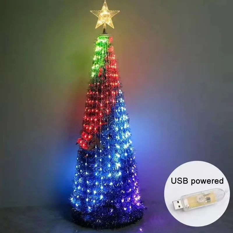 5/10/20M Smart RGB LED String Světla, Vánoční Strom Víla Světla Měděného Drátu Řetězce s Dálkovým ovladačem Svatební Party Dodávky 4