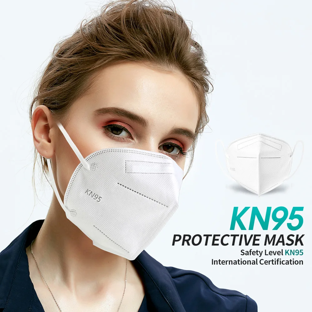 5/10/50/100ks maska ce certifikované jednorázové dospělé ffp2reutilizable mascherine KN95 Mascarillas maska na Obličej Ústa Ochranné Masky 5