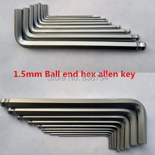 50ks 1,5 mm hex klíč wrench ball end hex klíč klíč allen wrench klíč 1