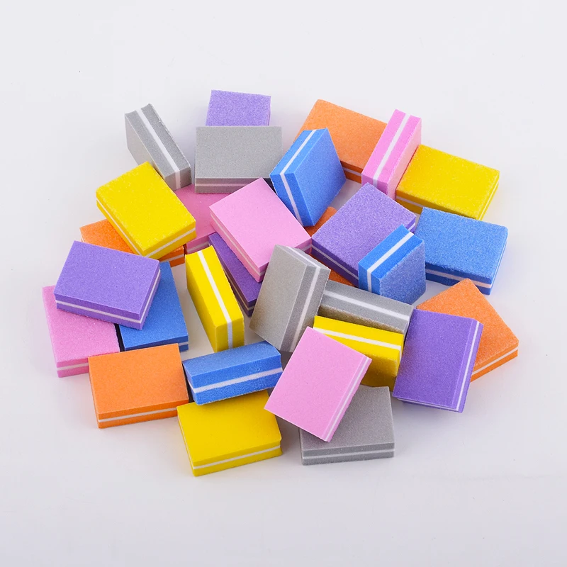 50ks/mnoho Mini Houba pilník na Nehty Candy Barvy Broušení Buffer polské Blok pilníky oboustranné Manikúra Make-up Nástroje 2