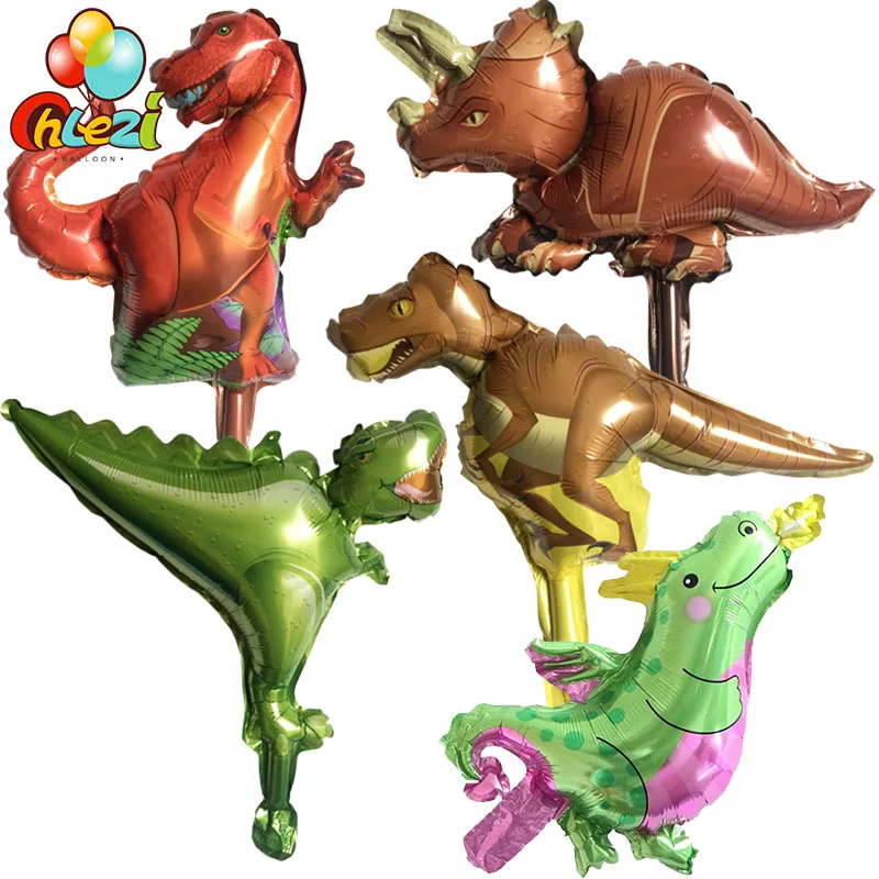 50ks/mnoho Mini Tyrannosaurus, Triceratops, T-Rex Charizard Fóliový balónek Dinosaurus svět, Narozeniny, party dekorace Děti, hračky 2