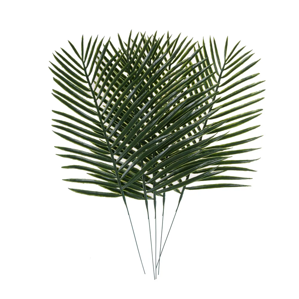 5kusů/hodně Umělé zelené rostliny, Dekorativní Květiny, Motýl Palmu Areca palm listy svatební dekorace Domova appro45cm 2