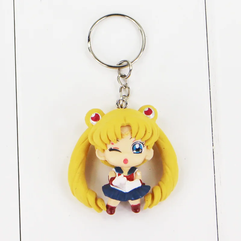 5kusů/Lot Sailor Moon Obrázek Hračky Tsukino Svatební Šaty Serenity Docela Guardian Model Panenky, Přívěsky, Klíčenky 1