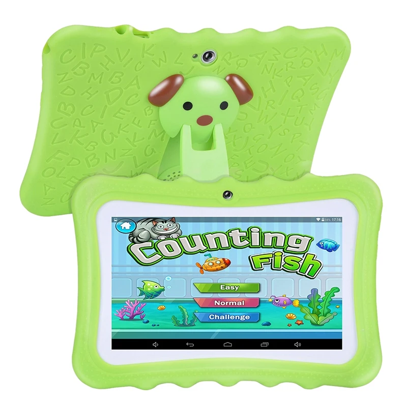 7 Palcový Tablet Kids Android Dual Camera WiFi Vzdělávání, Hra, Dárek pro Chlapce, Dívky,(UK Plug) 1