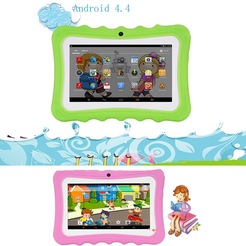 7 Palcový Tablet Kids Android Dual Camera WiFi Vzdělávání, Hra, Dárek pro Chlapce, Dívky,(UK Plug) 2