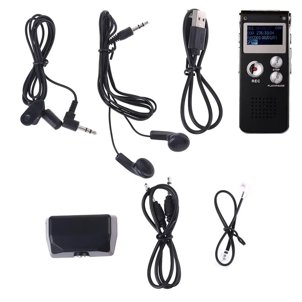 8GB Klip USB Digitální Hlasový Záznamník, Audio, Diktafon, Nahrávání Pero MP3 Přehrávač 5