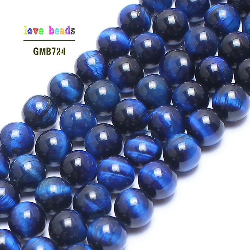 A++ Přírodního Kamene Korálky Modré Tygří Oko Kulaté Korálky Pro Výrobu Šperků 15 palcový Vybrat Velikost 6.8.10.12 mm, Takže Náramek-F00125 4