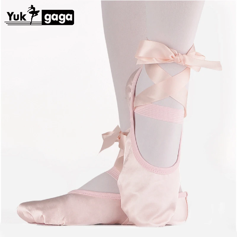 A4d1 Comemore Dívky a dospělé dámy balerína profesionální baletní boty, taneční boty s pásky, dámské boty 2