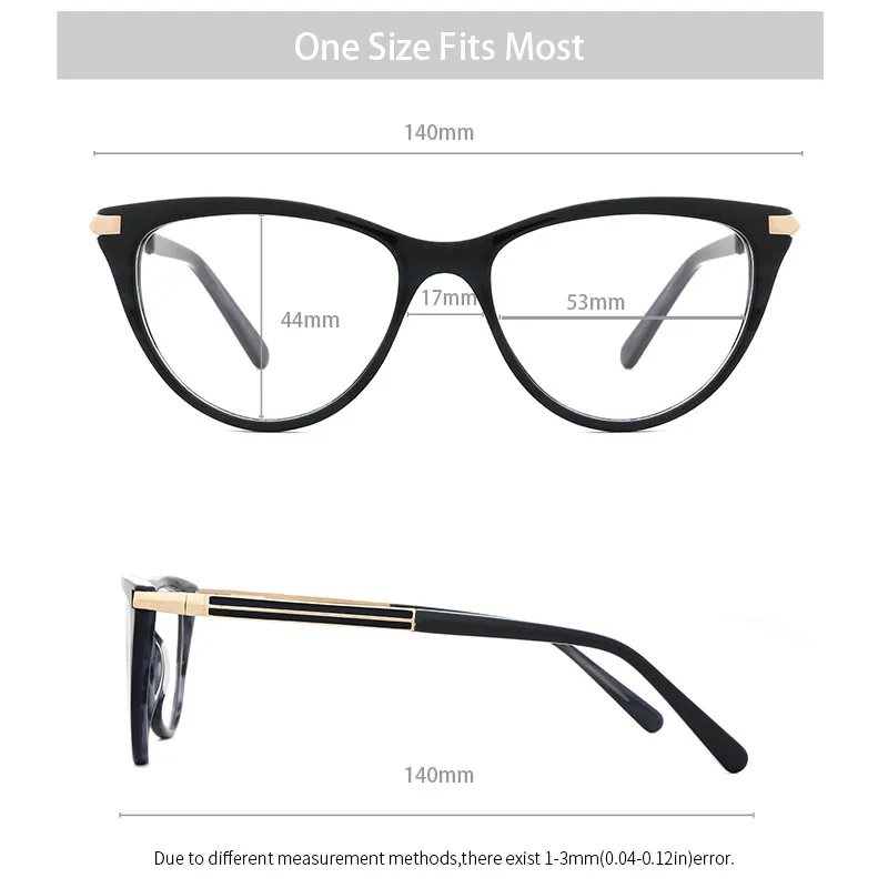 Acetát Ženy Brýle Rám Krátkozrakost Předpis Transparentní Elegantní Cat Eye Brýle Rám 2019 Nové Příjezdu pro Ženy#9004 1