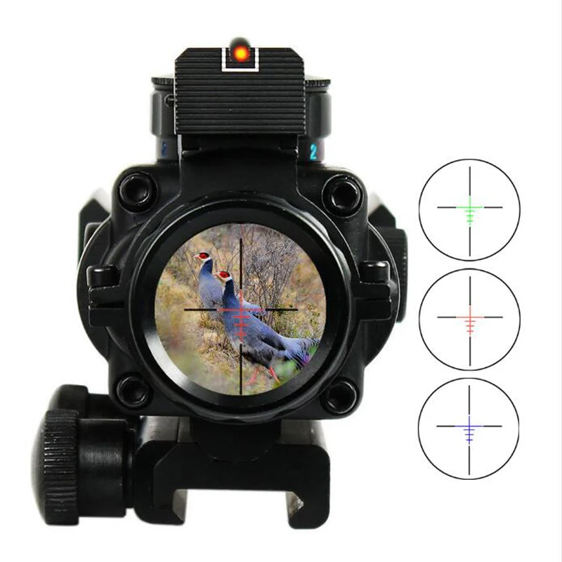 Acog 4 x 32 Acog Puškohled 20 mm Rybinu Reflexní Optika Působnosti Taktický Pohled Pro Loveckou Zbraň Puška Airsoft Sniper Lupa 4
