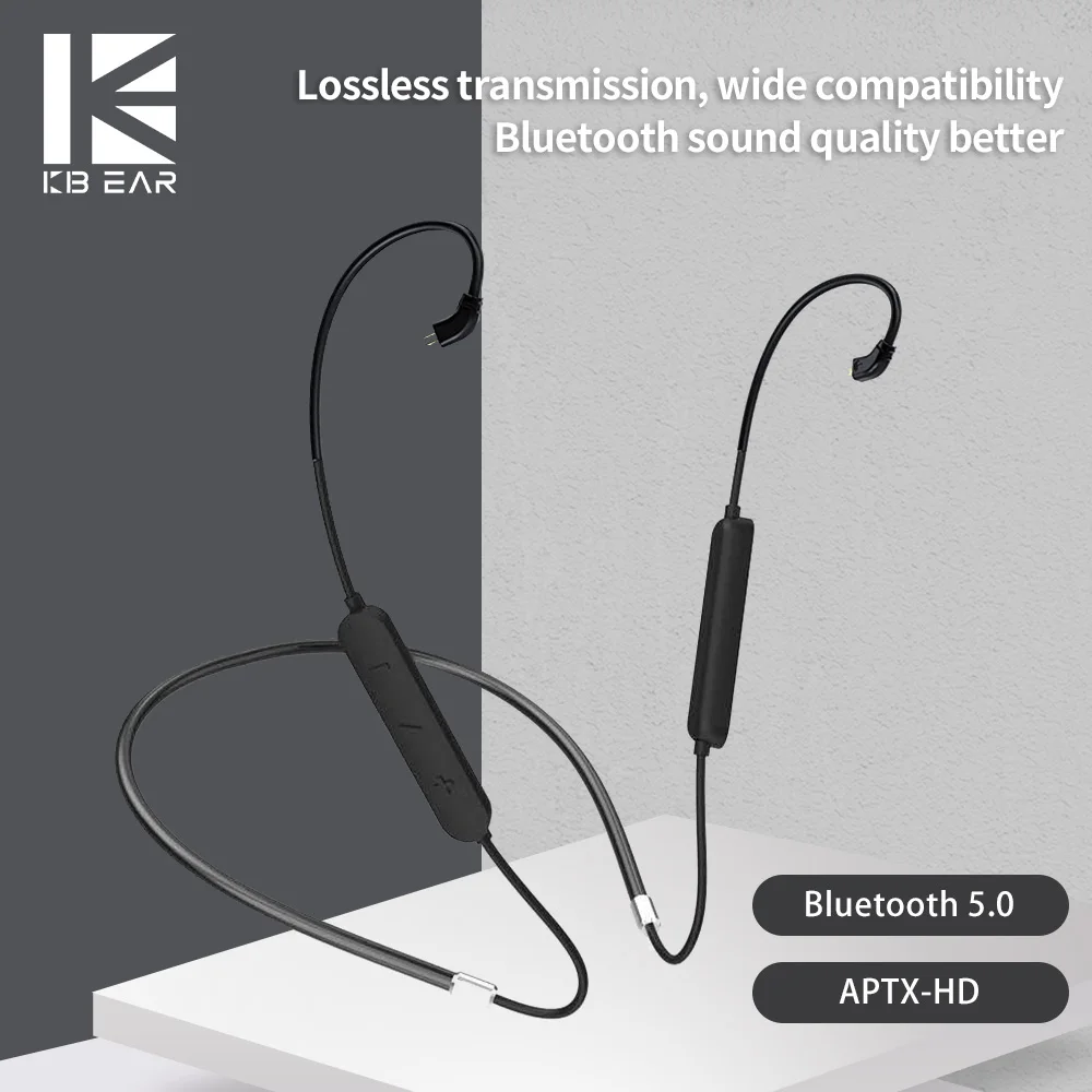 AK KBEAR S1 Bluetooth 5.0 Sportovní Bluetooth Upgrade Kabel Bezdrátový Headset Mate pro KBEAR KS2 KB04 KB06 TRI I3 3