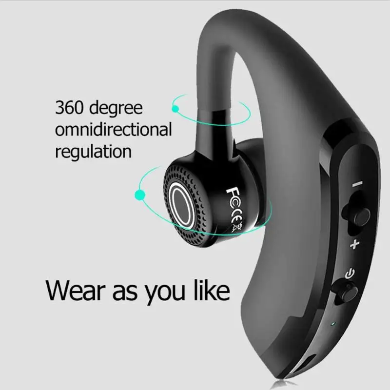 ALLOET Jeden Stereo Bezdrátová Sluchátka V9 Handsfree Obchodní Bluetooth sluchátka pro smartphony a tablety, Sportovní Sluchátka 2