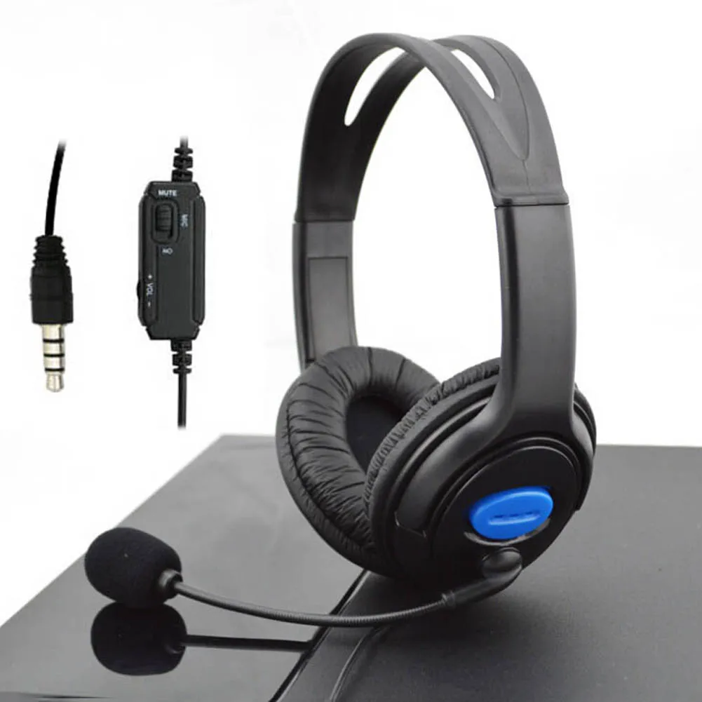 ALLOYSEED Univerzální Kabelové Herní Headset Hráč Sluchátka S Mikrofonem 3,5 mm Pro Počítače Pro Sony PlayStation 4 PS4 1