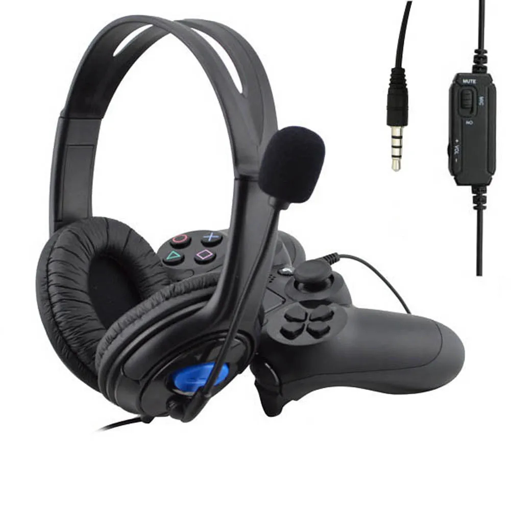 ALLOYSEED Univerzální Kabelové Herní Headset Hráč Sluchátka S Mikrofonem 3,5 mm Pro Počítače Pro Sony PlayStation 4 PS4 2