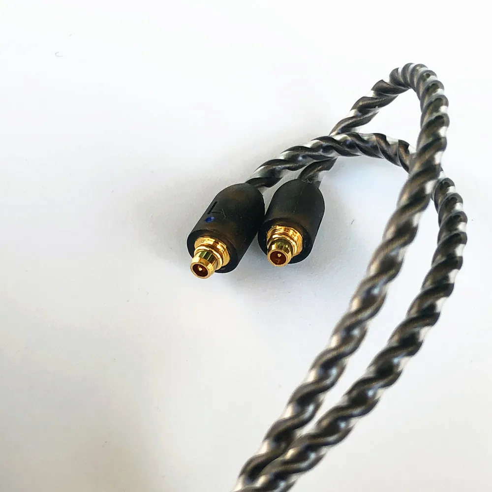 ALO Audio Kouřové Litz Kabel hi-fi Sluchátka Vyvážený Kabel Nový 4-Pramenné postříbřená Měď MMCX 3,5 mm Plug sluchátka Sluchátka 1