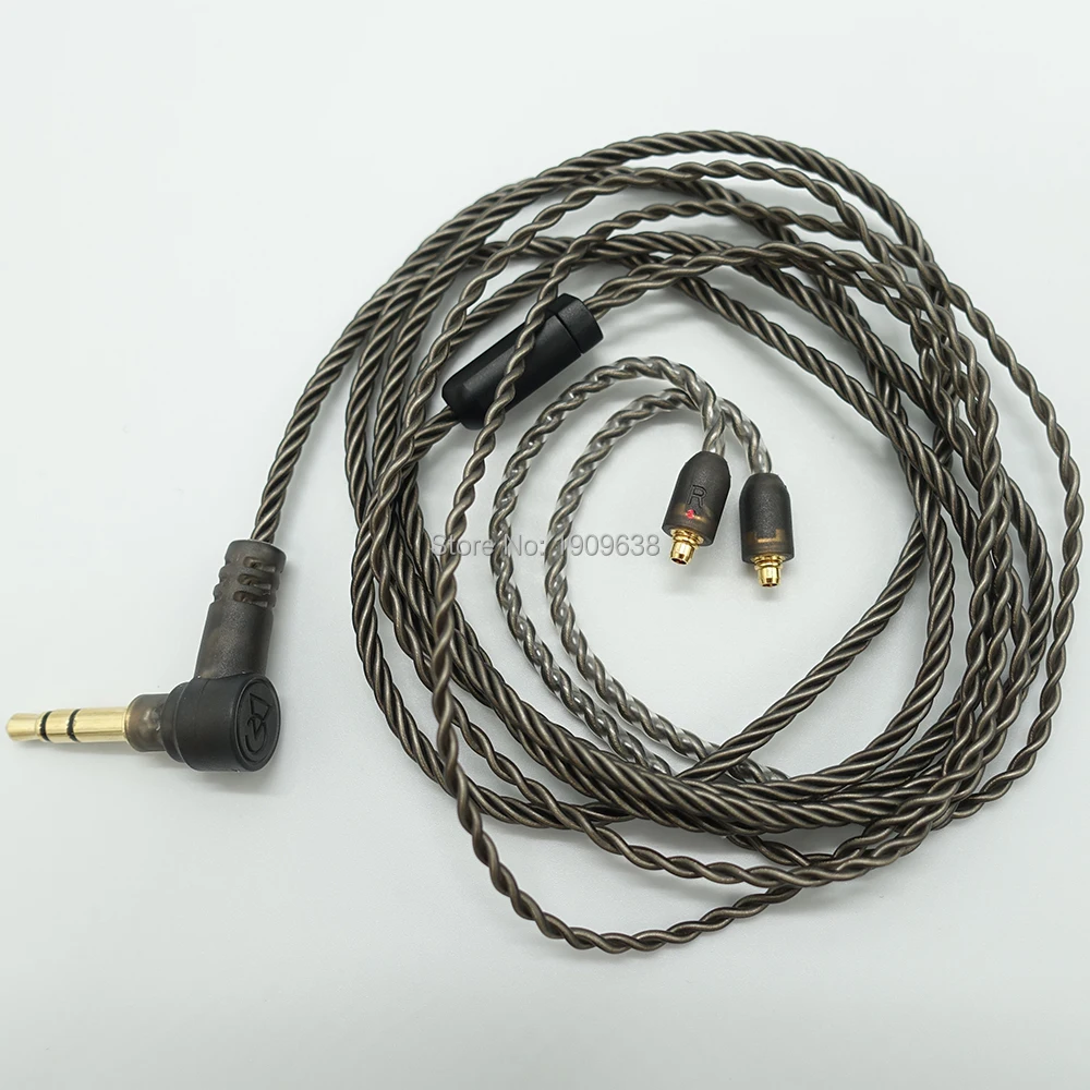 ALO Audio Kouřové Litz Kabel hi-fi Sluchátka Vyvážený Kabel Nový 4-Pramenné postříbřená Měď MMCX 3,5 mm Plug sluchátka Sluchátka 5