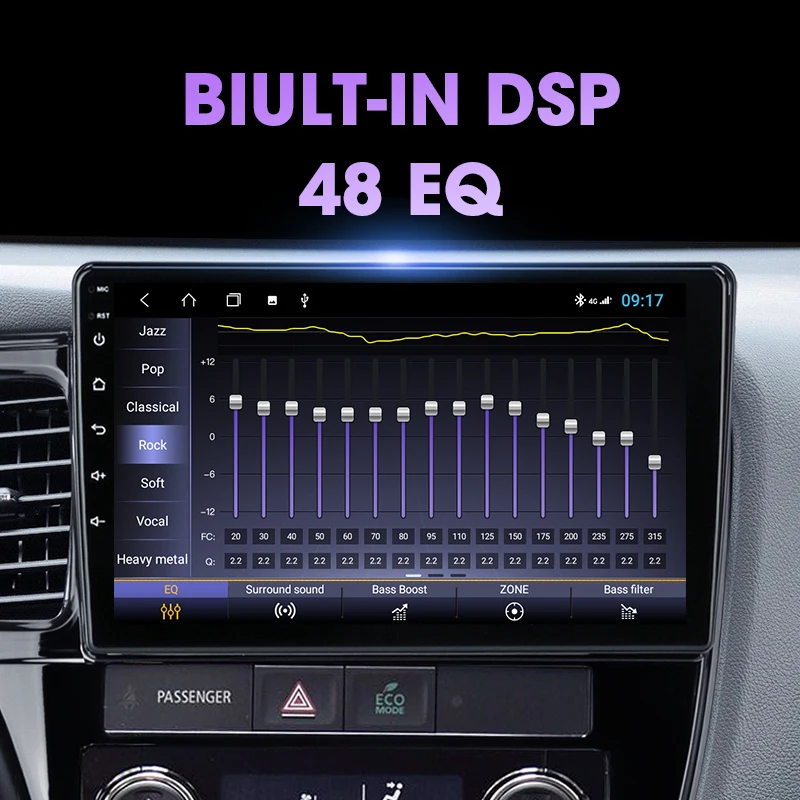Android 10.0 4G+64G auto GPS rádio pro Mitsubishi Outlander 3 2012-2018 DSP RDS 48EQ Multimediální Video Přehrávač 4G síť WI-fi 8 jader 4