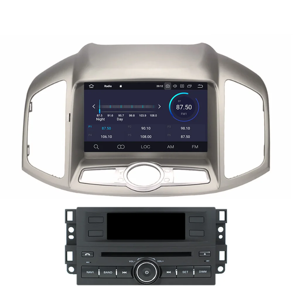 Android 10.0 64G PX6 Pro Chevorlet Captiva 1 2012-2016 GPS Navigace Auto Rádio Stereo Auto DVD Multimediální Přehrávač HeadUnit 2DIN 2