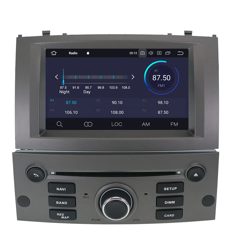 Android 9.0 Auto Rádio Přehrávač Multimediální Stereo Pro Peugeot 407 2004 2005 2010 Auto Audio DVD, Video, GPS, WIFI, BLuetooth, Navigace 0