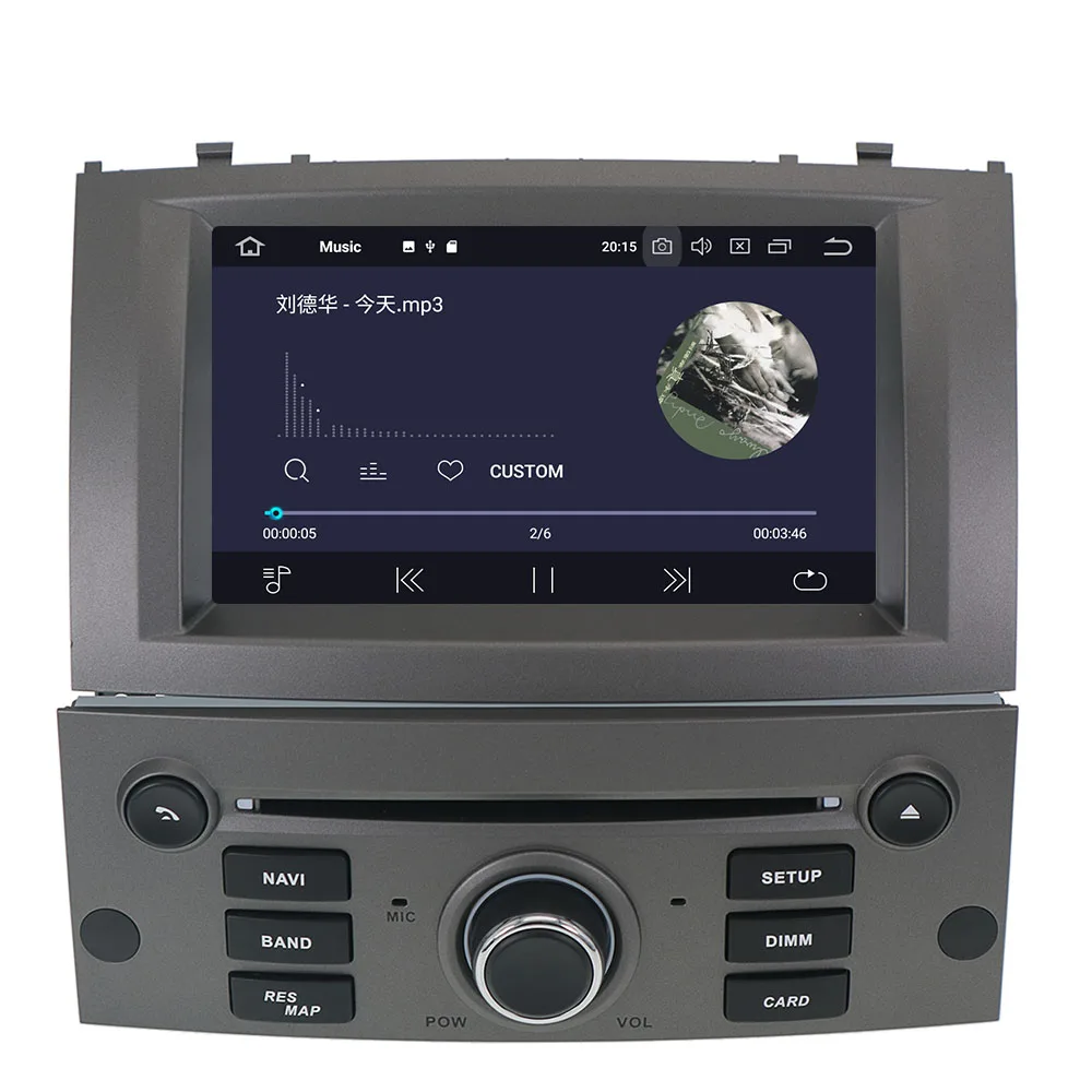 Android 9.0 Auto Rádio Přehrávač Multimediální Stereo Pro Peugeot 407 2004 2005 2010 Auto Audio DVD, Video, GPS, WIFI, BLuetooth, Navigace 1
