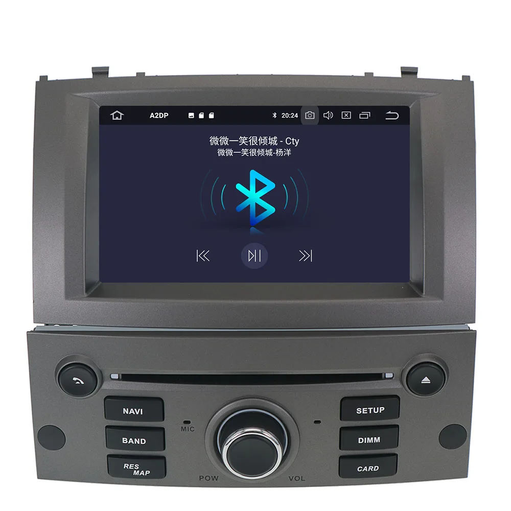 Android 9.0 Auto Rádio Přehrávač Multimediální Stereo Pro Peugeot 407 2004 2005 2010 Auto Audio DVD, Video, GPS, WIFI, BLuetooth, Navigace 2