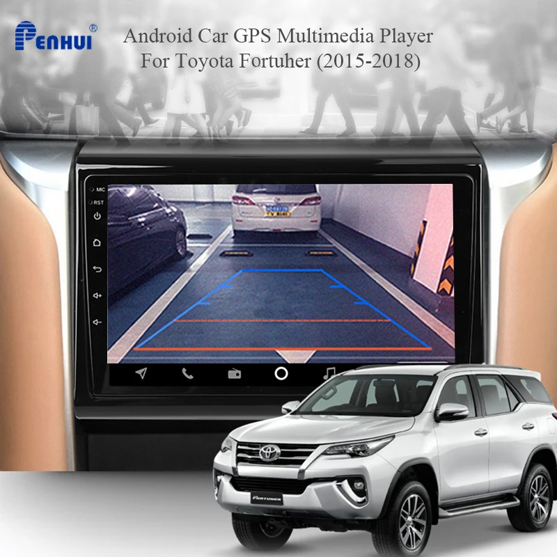 Android Auto DVD Pro Toyota Fortuner (-2018), Auto Rádio Multimediální Video Přehrávač, GPS Navigace Android 10.0 Double Din 2