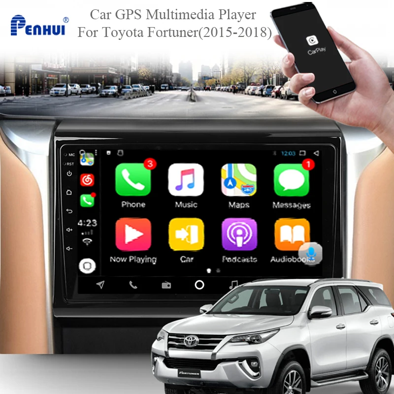 Android Auto DVD Pro Toyota Fortuner (-2018), Auto Rádio Multimediální Video Přehrávač, GPS Navigace Android 10.0 Double Din 3