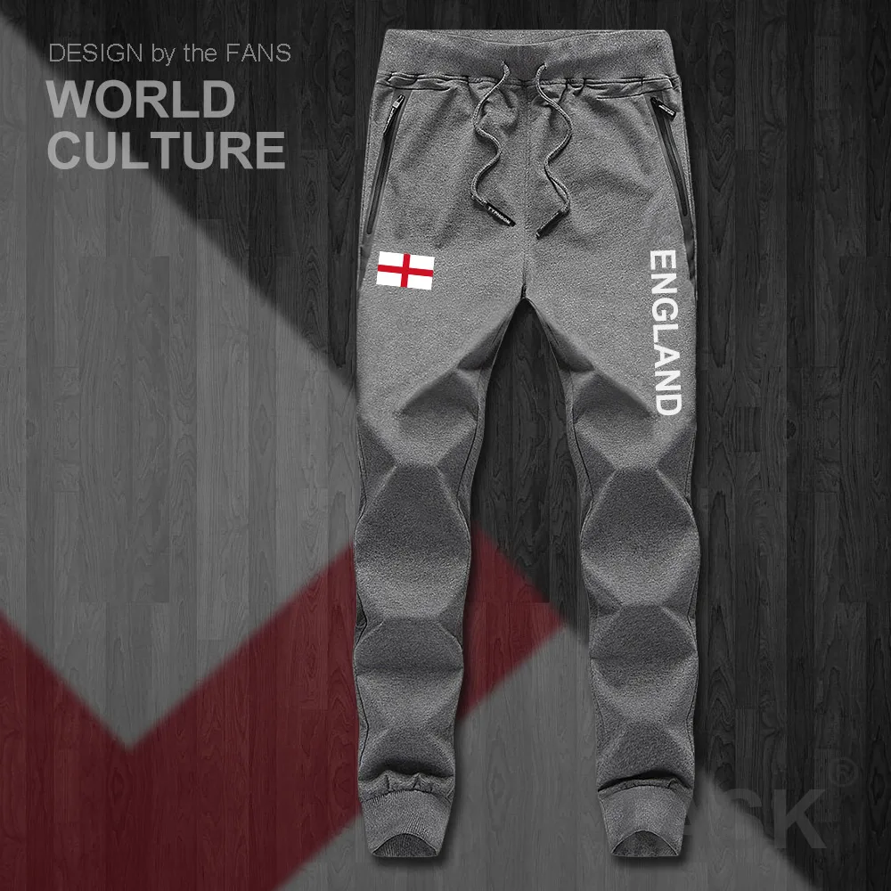 Anglie angličtina ENG UK pánské kalhoty běžce kombinéza tepláky track pot fitness fleece taktické ležérní národ, země, vlajky, nové 0