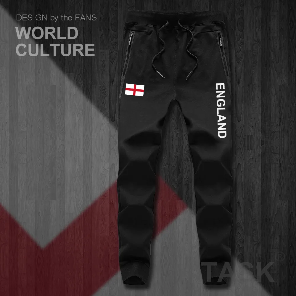 Anglie angličtina ENG UK pánské kalhoty běžce kombinéza tepláky track pot fitness fleece taktické ležérní národ, země, vlajky, nové 2