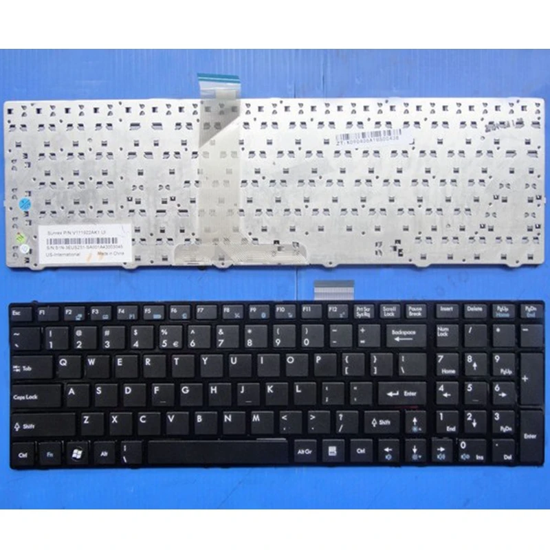 Angličtina Laptop klávesnice Pro MSI GE60 GE70 GX60 GX70 GT60 GT70 GT780 GT783 MS-1762 MS-16GA 16GC 1757 1763 NÁS klávesnice ne podsvícená 3