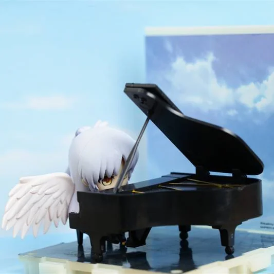 Anime Angel Beats! Tachibana Kanade Piano Ver PVC Akční Obrázek Sběratelskou Model panenka hračka 6cm 4