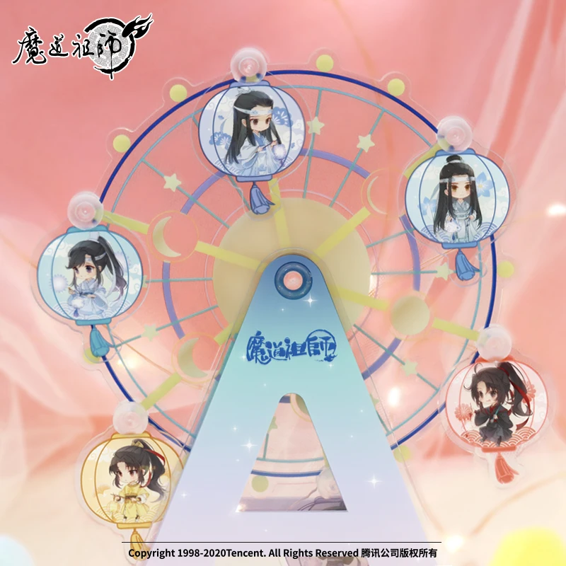 Anime Velmistr Démonické Pěstování Wei Wuxian Lan Wangji Otočný Ferris Wheel Postava Stojí Model Desky MDZS psací Stůl Dekor 3