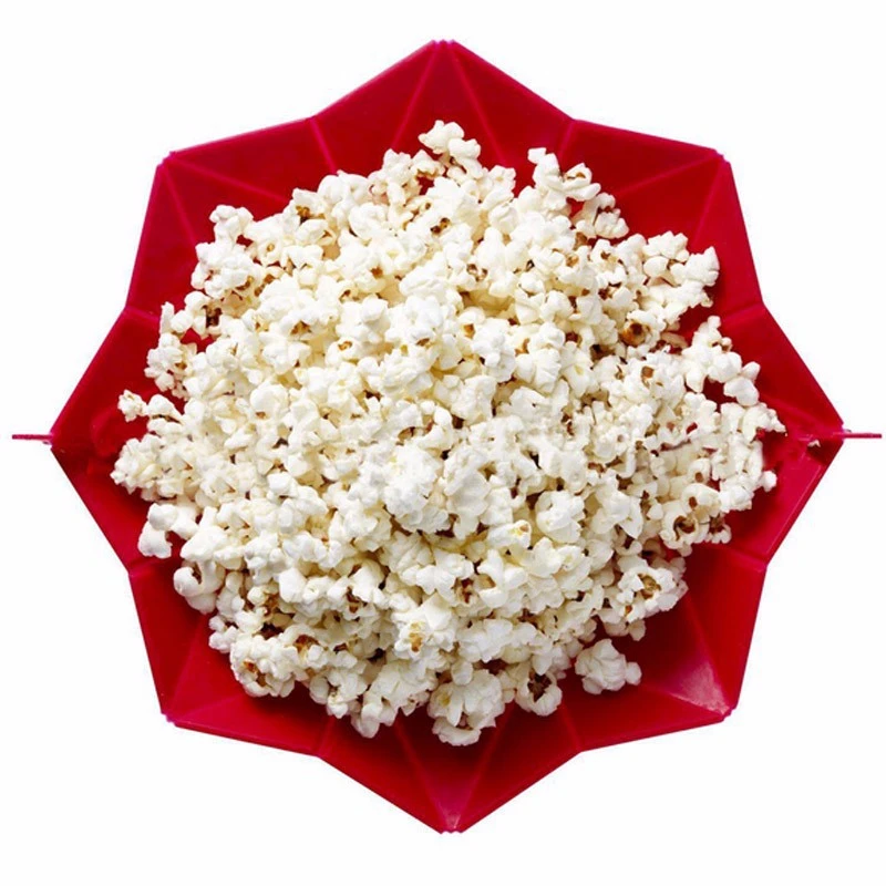 Aomily Mikrovlnné Popcorn Maker, popcorn Mísy Mikrovlnná trouba Bezpečná Ruční výroba Nové Kuchyně bábovka Bakingwares DIY Popcorn Kbelík 0