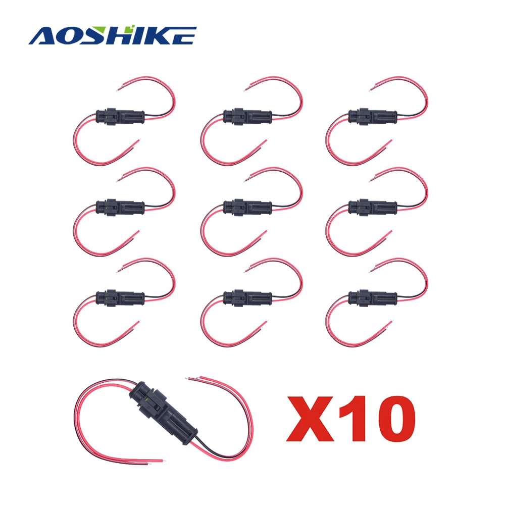 AOSHIKE 10KS Auto Kabelového svazku Vodotěsný Elektrický Konektor LED svorkovnice Line X66 2