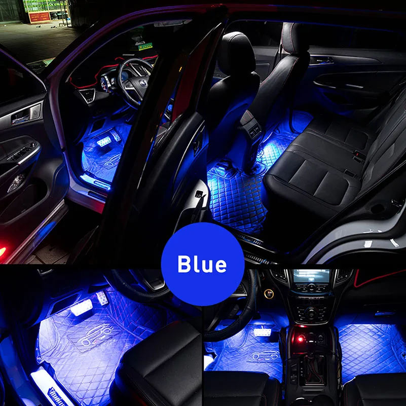 APLIKACE Car Control Okolního Světla RGB LED Strip Světlo pro Haval H6 H5 H9 H3 H2 F7 Atmosféru Lampa LED Dekorativní Auto Osvětlení Interiéru 4