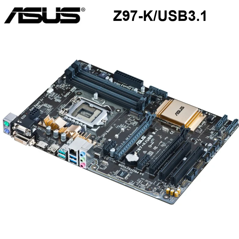 Asus Z97-K/USB3.1 základní Deska LGA 1150 DDR3 Intel Z97 Core i7/i5/i3 Desktop Asus Z97 základní Deska Asus Z97-K/USB3.1 1150 DDR3 ATX 0