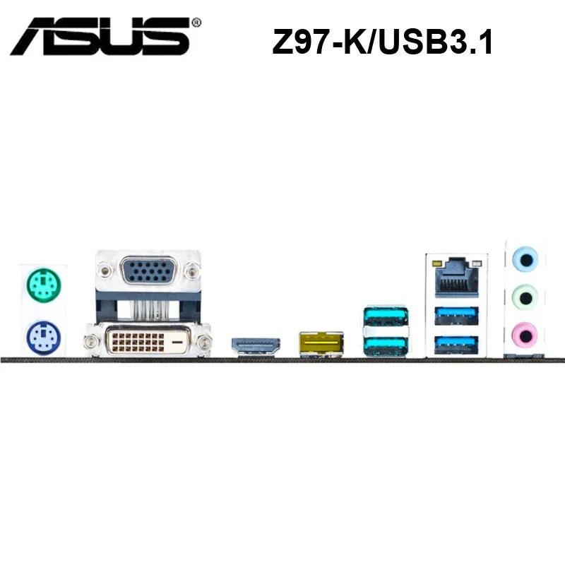 Asus Z97-K/USB3.1 základní Deska LGA 1150 DDR3 Intel Z97 Core i7/i5/i3 Desktop Asus Z97 základní Deska Asus Z97-K/USB3.1 1150 DDR3 ATX 1