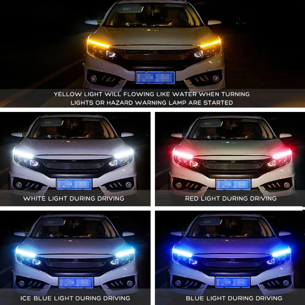 Auto DRL Světlomet pro Denní Flexibilní směrové svícení Pro Škoda Fabia 1 2 Octavia a7 RS, Superb, Rapid, Yeti Karoq Vidění 4