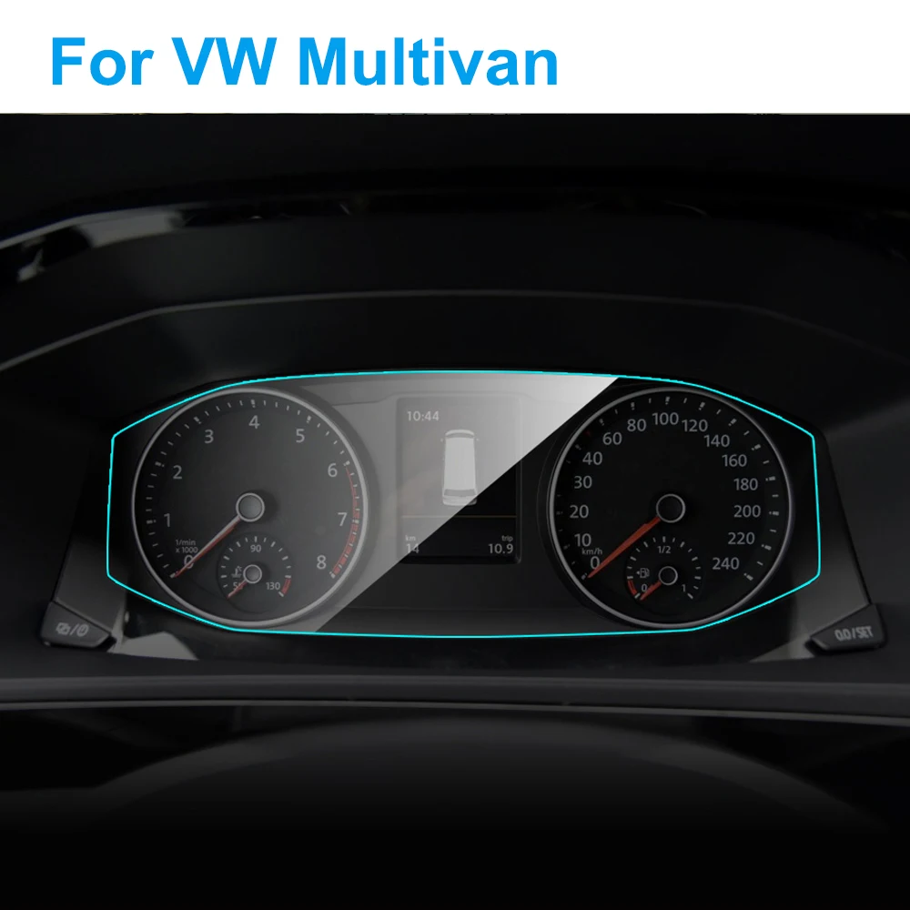 Auto Přístrojové Screen Protector pro Volkswagen VW Multivan Auto Interiér přístrojová deska Membrány Ochranný Film Auto Příslušens 5