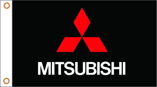 Auto vlajku Mitsubishi Banner 3ftx5ft Polyester 01 1
