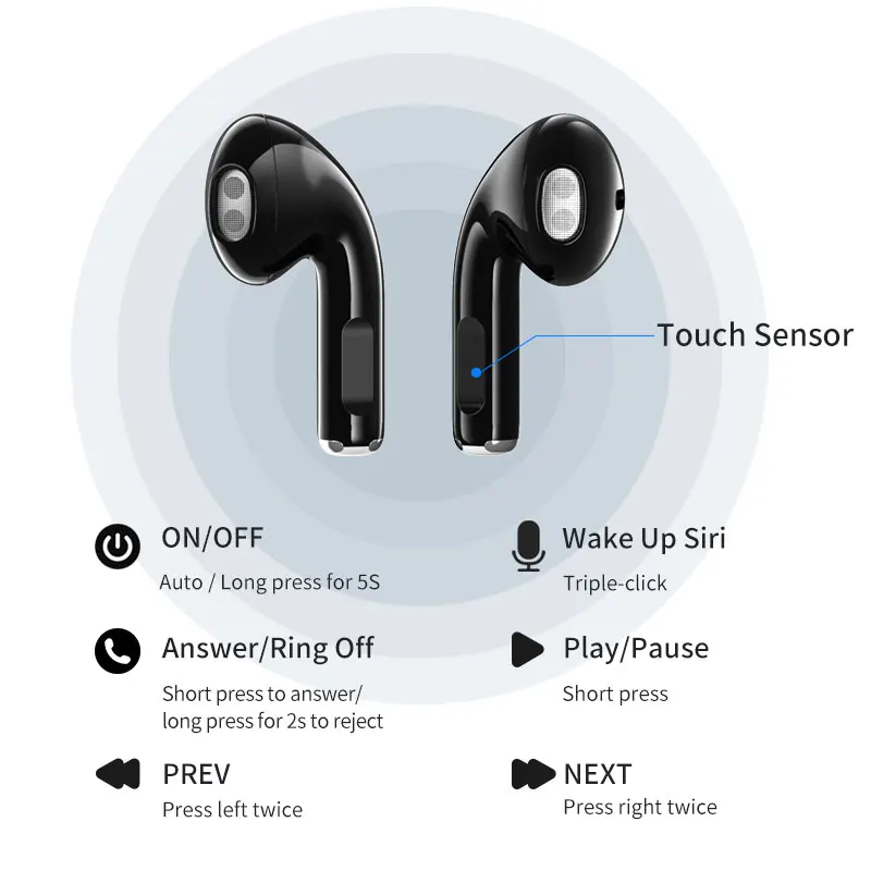 AWEI T17 TWS Bluetooth Sluchátka Bezdrátová Sluchátka Herní Mini v Půl Ucha Typ-C Nabíjecí Pouzdro S Mikrofonem Pro Sportovní Hry 0