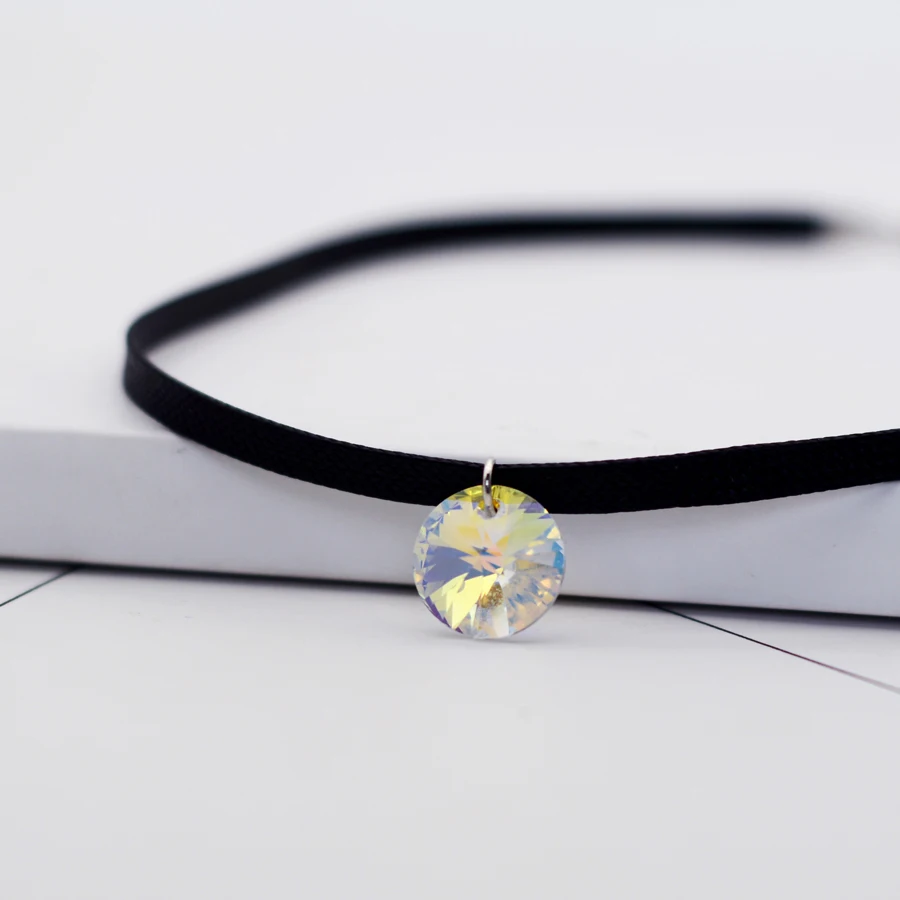 BAFFIN Jednoduché Kulaté Krystaly Od SWAROVSKI Elements náhrdelník Náhrdelník Lano Řetěz, Bryndáček Náhrdelníky Pro Ženy Vintage Šperky Dárek 0