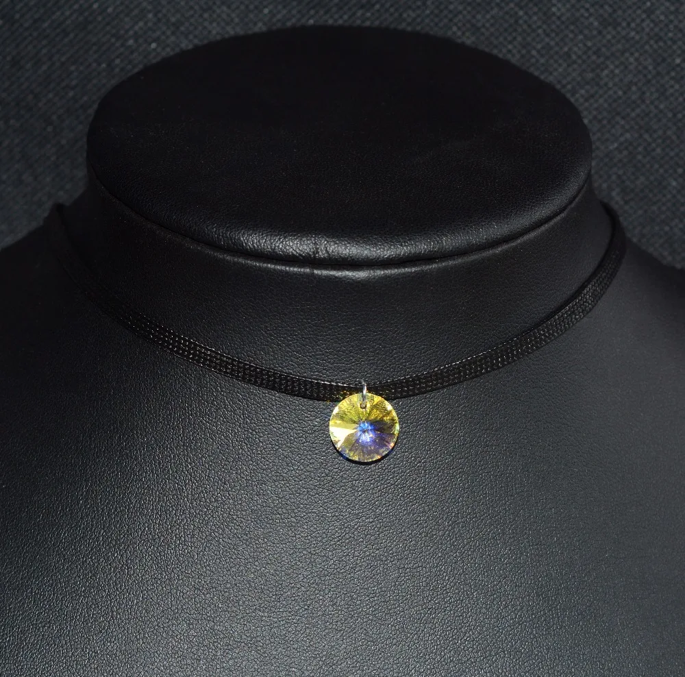 BAFFIN Jednoduché Kulaté Krystaly Od SWAROVSKI Elements náhrdelník Náhrdelník Lano Řetěz, Bryndáček Náhrdelníky Pro Ženy Vintage Šperky Dárek 1