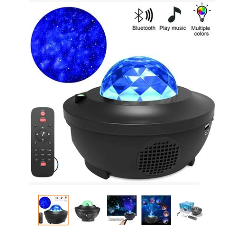 Barevné Star Projektor Hvězdná Obloha v Noci Blueteeth USB, Hlasové Ovládání, Hudební Přehrávač Stolní Lampa Noční Světlo Galaxy Lampa Projektoru 3