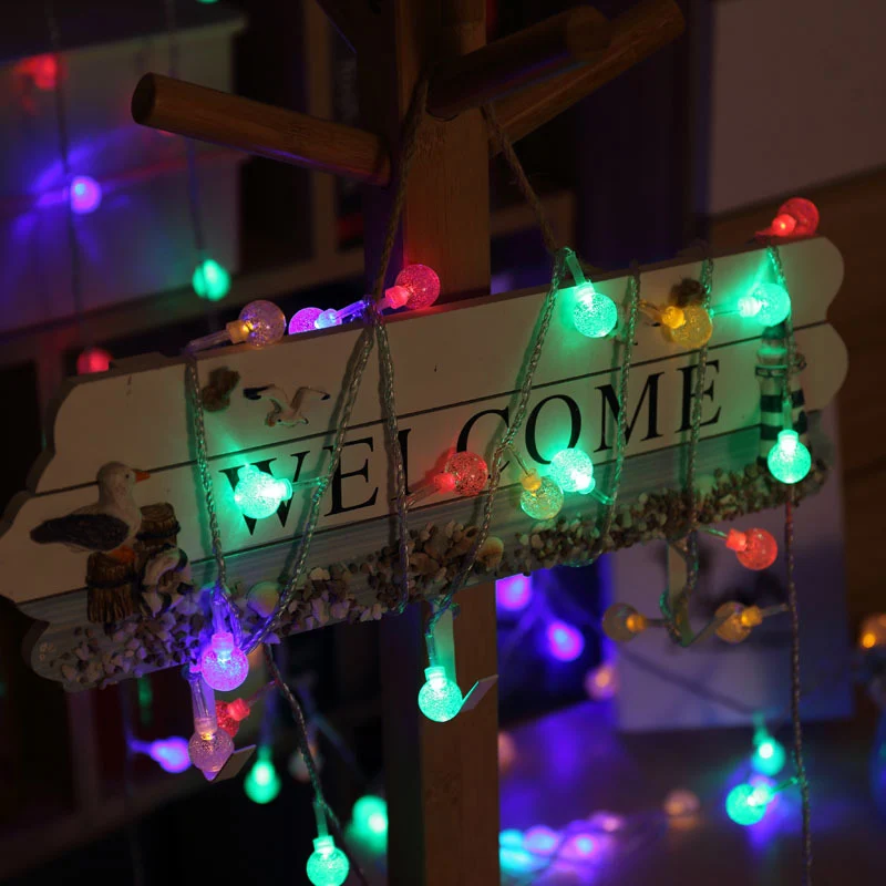Baterie Ovládané LED Girlanda Vánoční Světla, Dekorace Pro Svatební Osvětlení Holiday Party Ložnice Míč String Světla Venkovní 2
