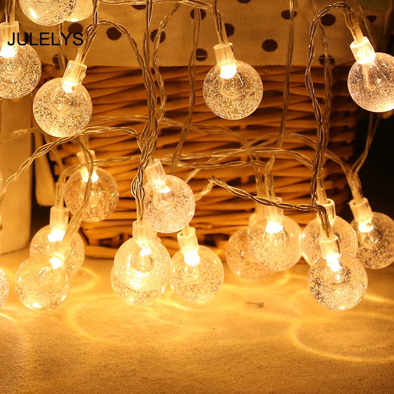 Baterie Ovládané LED Girlanda Vánoční Světla, Dekorace Pro Svatební Osvětlení Holiday Party Ložnice Míč String Světla Venkovní 4