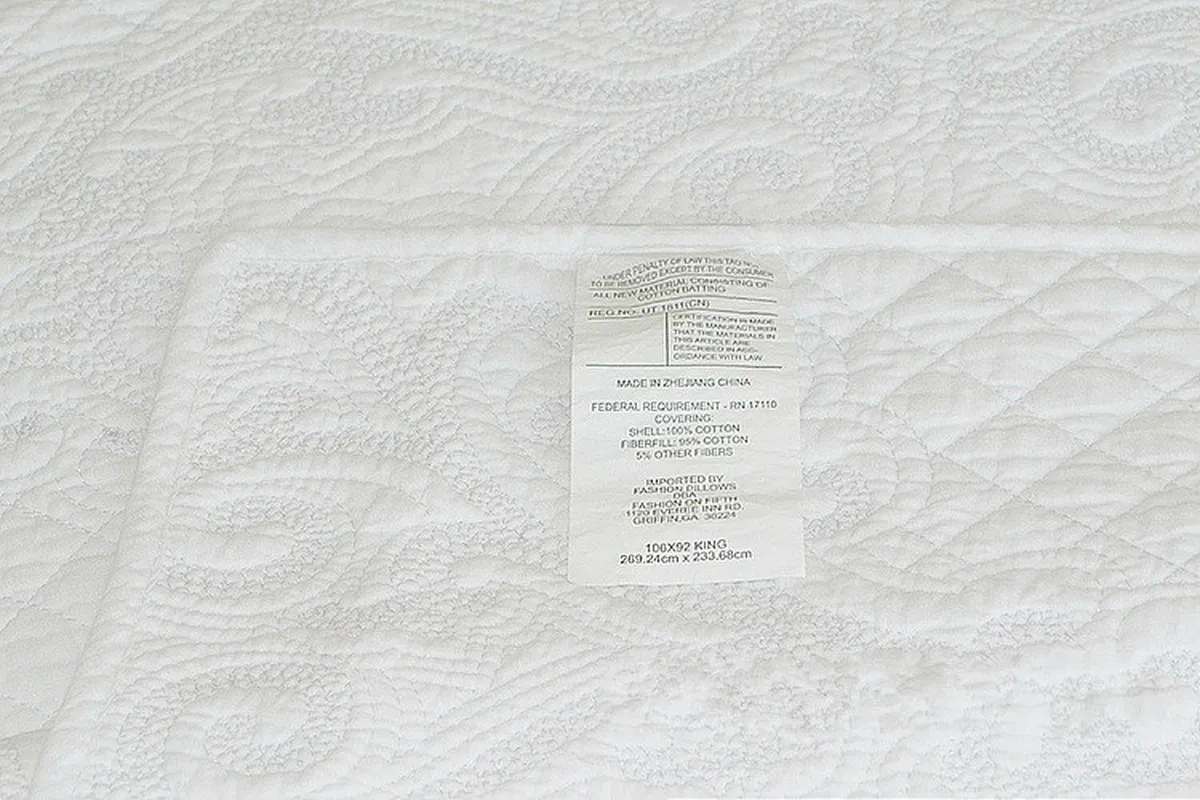 Bavlna Deka Set V Pračce Deky, Přehoz Přes Postel Nordic Bed Krycí Listy Bílé Tištěné Svatební Přehoz Deka Set King Size 4