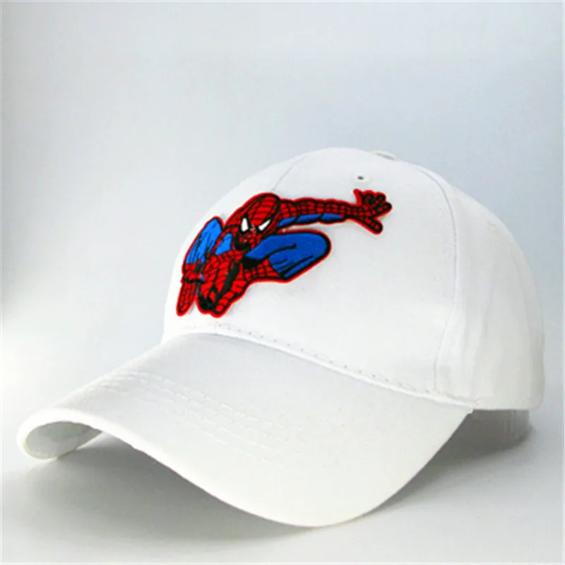 Bavlněné Karikatura Spider-man výšivky Casquette Baseball Cap hip-hop čepice Nastavitelný Snapback Čepice pro děti muži ženy 251 1