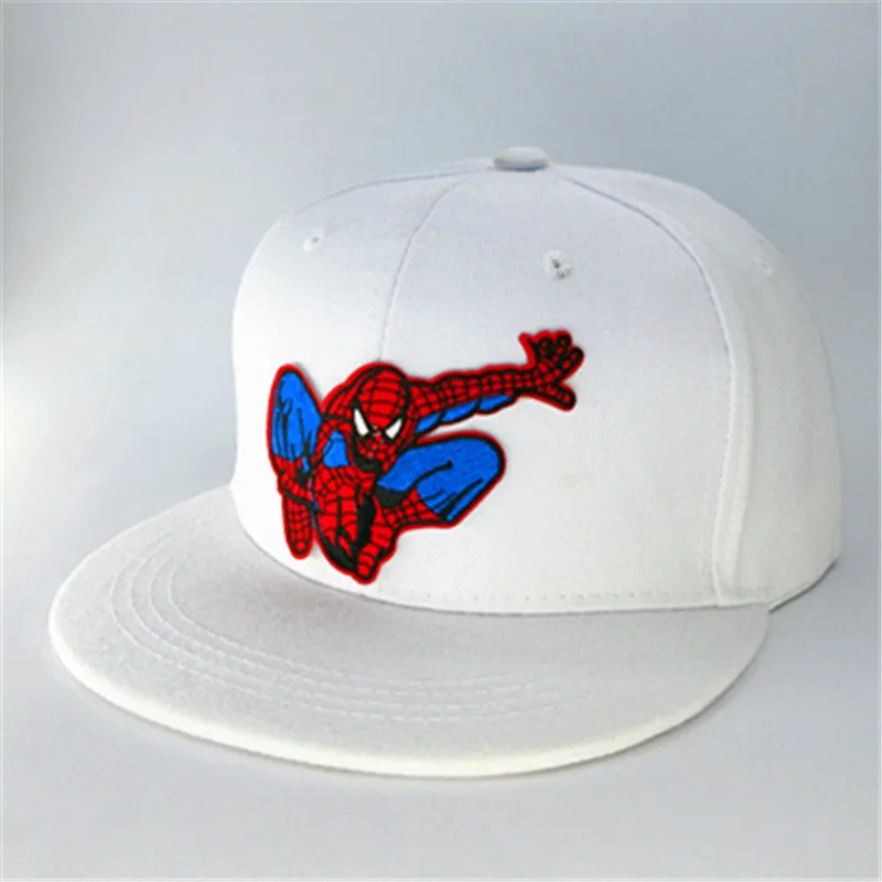 Bavlněné Karikatura Spider-man výšivky Casquette Baseball Cap hip-hop čepice Nastavitelný Snapback Čepice pro děti muži ženy 251 3