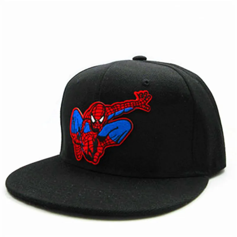 Bavlněné Karikatura Spider-man výšivky Casquette Baseball Cap hip-hop čepice Nastavitelný Snapback Čepice pro děti muži ženy 251 5